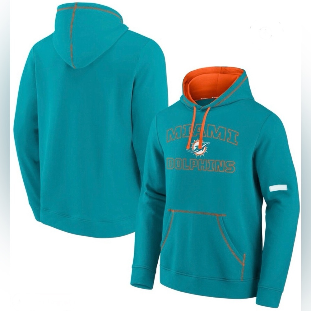 Men's Fanatics Aqua Miami Dolphins
Tiebreaker Pullover Hoodie XL
